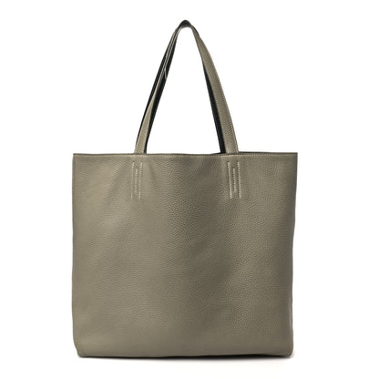 Hermes Taurillon Clemence Double Sens Reversible Tote 36 Sauge  Black 1 of 15
