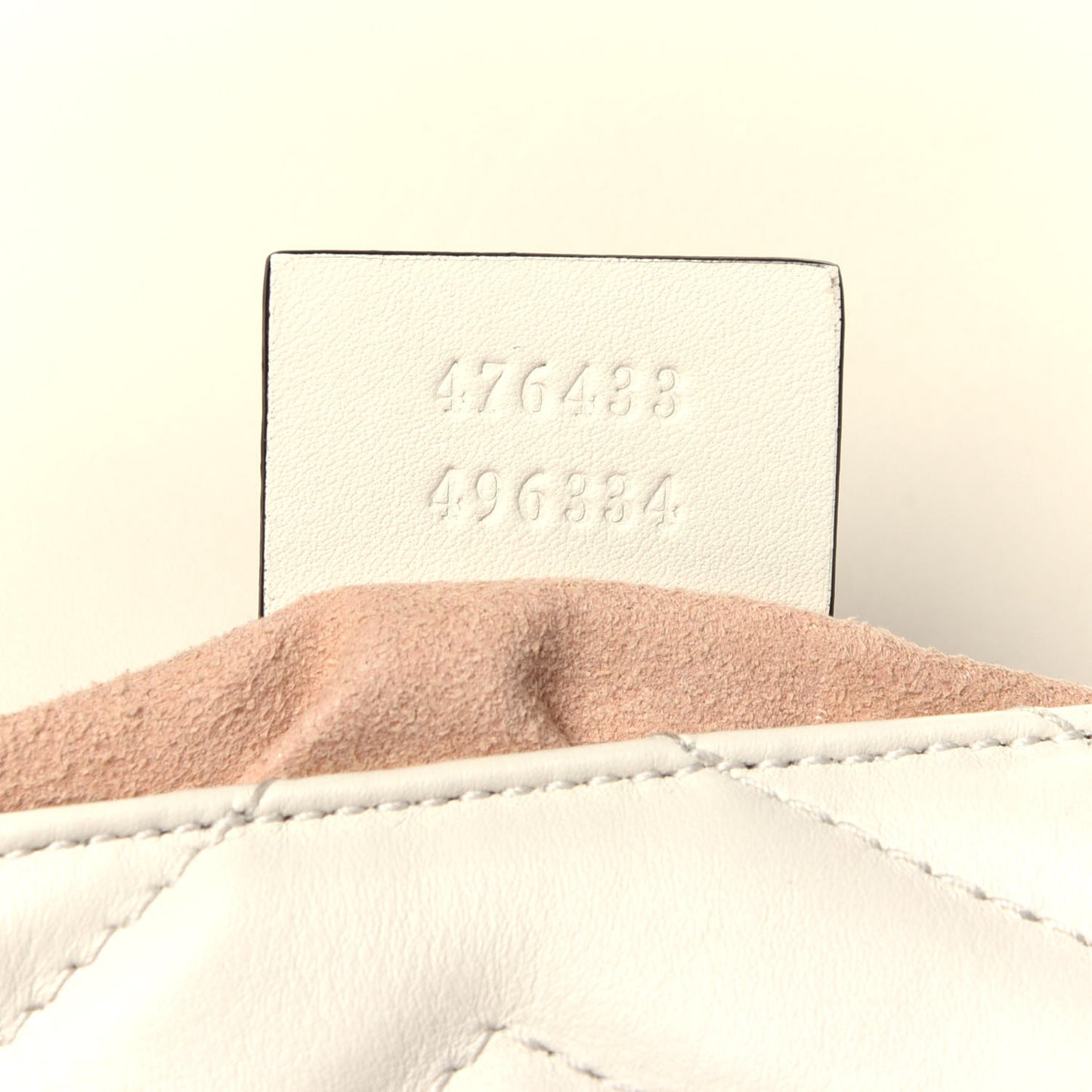Calfskin Matelasse Super Mini GG Marmont Shoulder Bag White