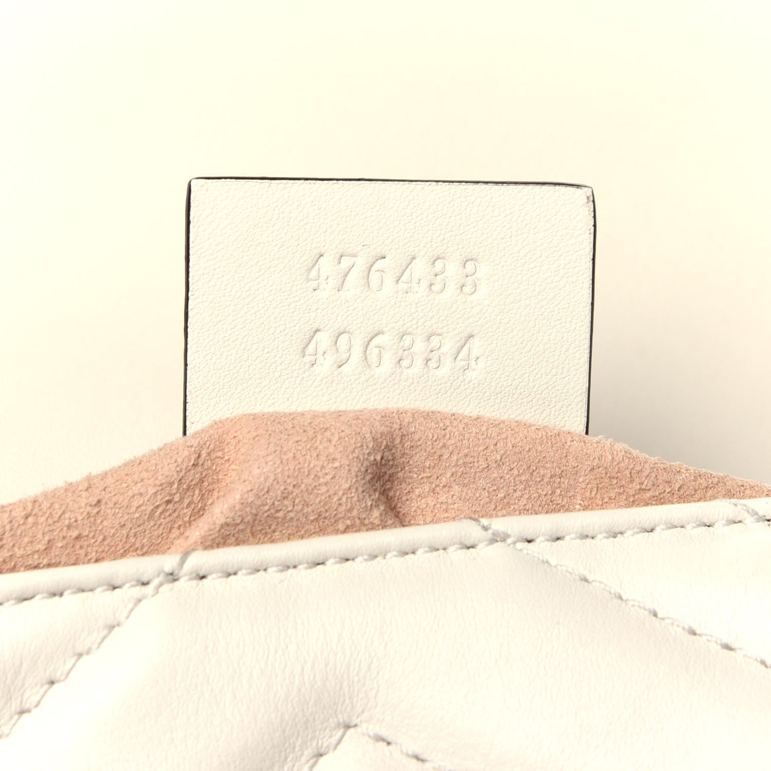 Gucci Calfskin Matelasse Super Mini GG Marmont Shoulder Bag White 9 of 13
