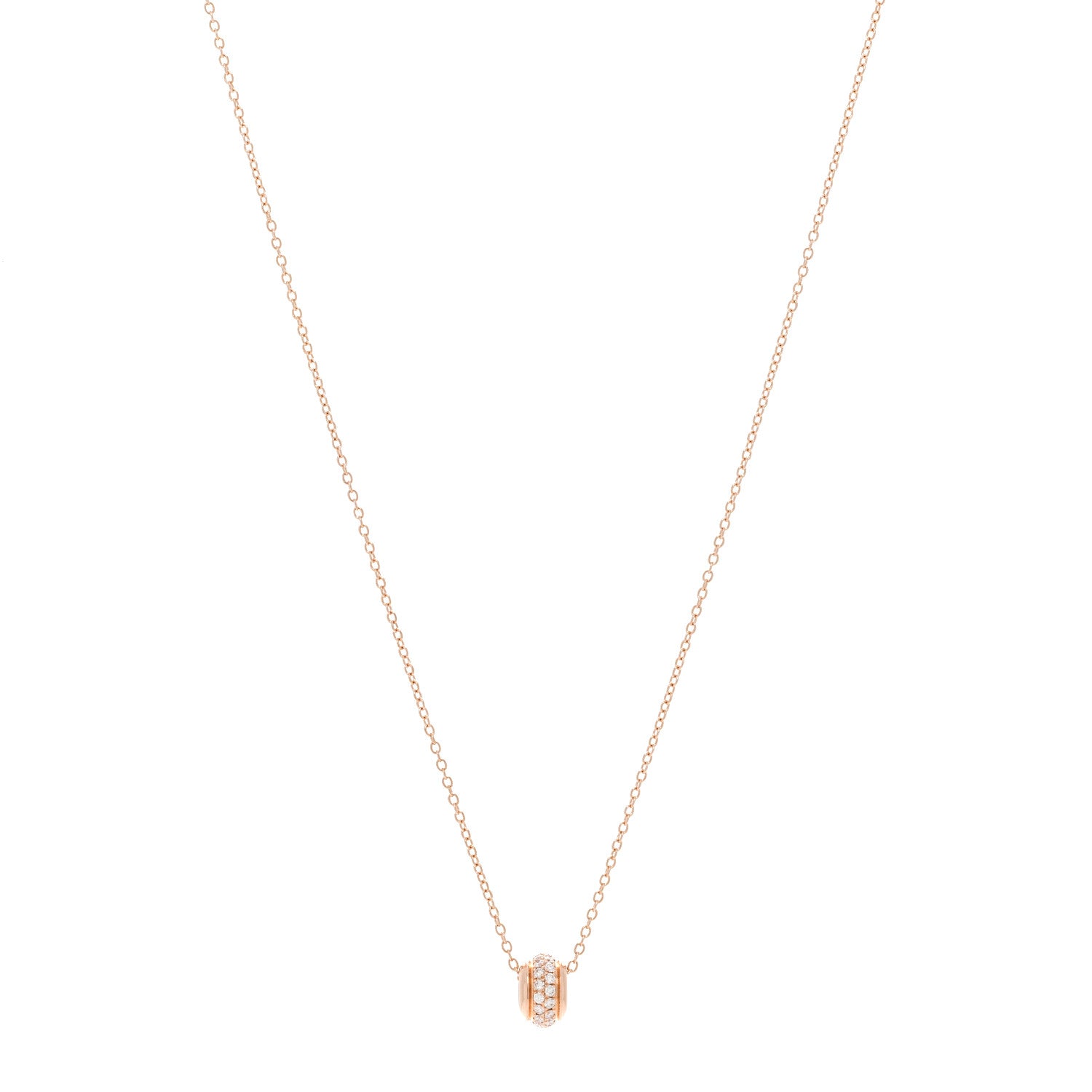 Piaget 18K Rose Gold Diamond Possession Pendant Necklace 1 of 6