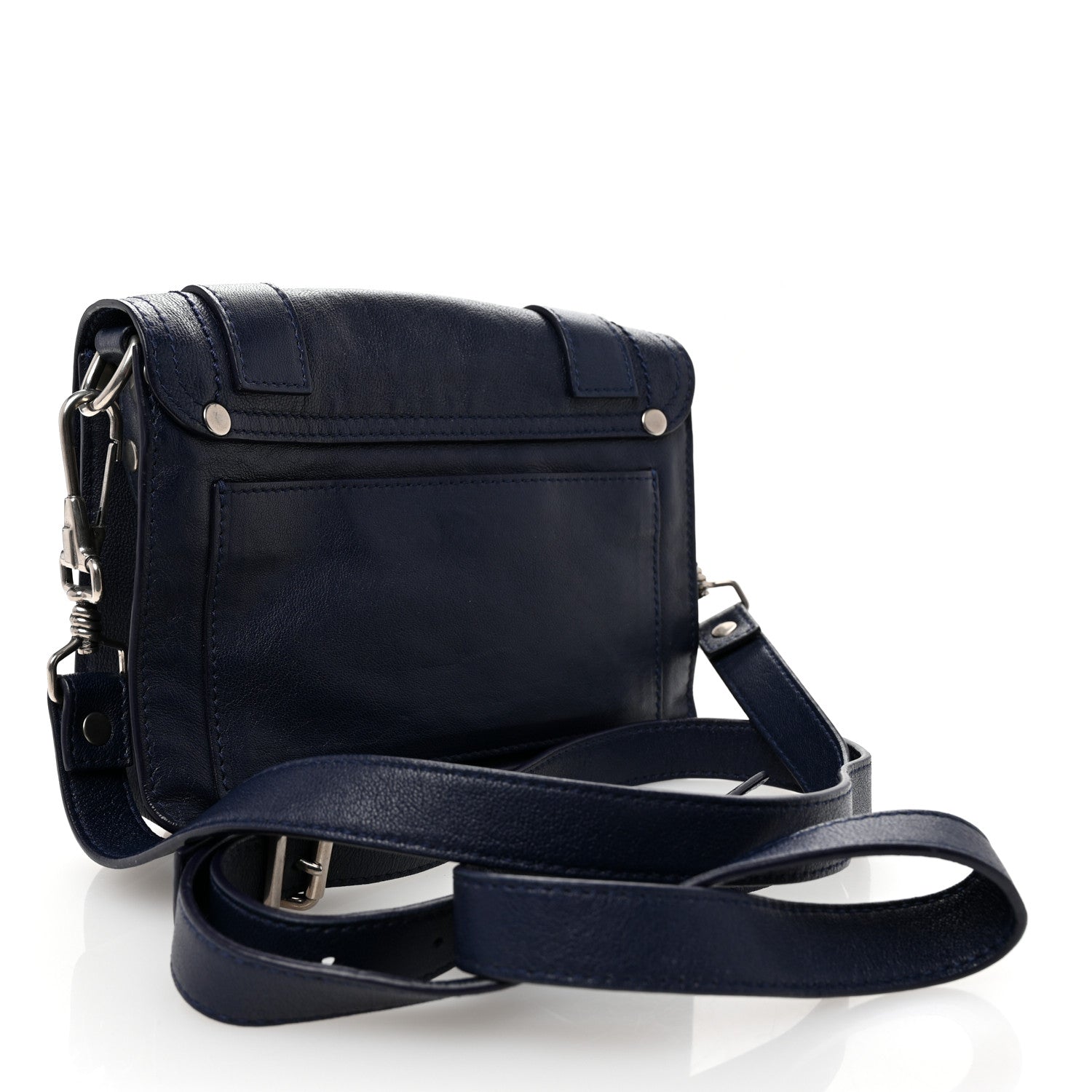 Proenza Schouler Lambskin PS1 Mini Crossbody Bag Indigo 3 of 10
