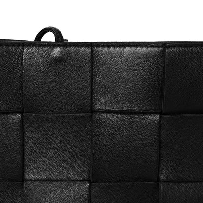 Bottega Veneta Lambskin Maxi Intrecciato Cassette Messenger Black 12 of 15