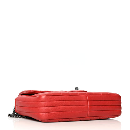 Chanel Calfskin Quilted Multi Chain Flap Red 4 of 11