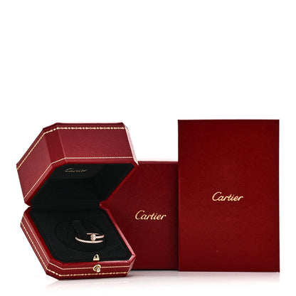 Cartier 18K Pink Gold Diamond Juste Un Clou Paved Ring 58 8.5 6 of 6