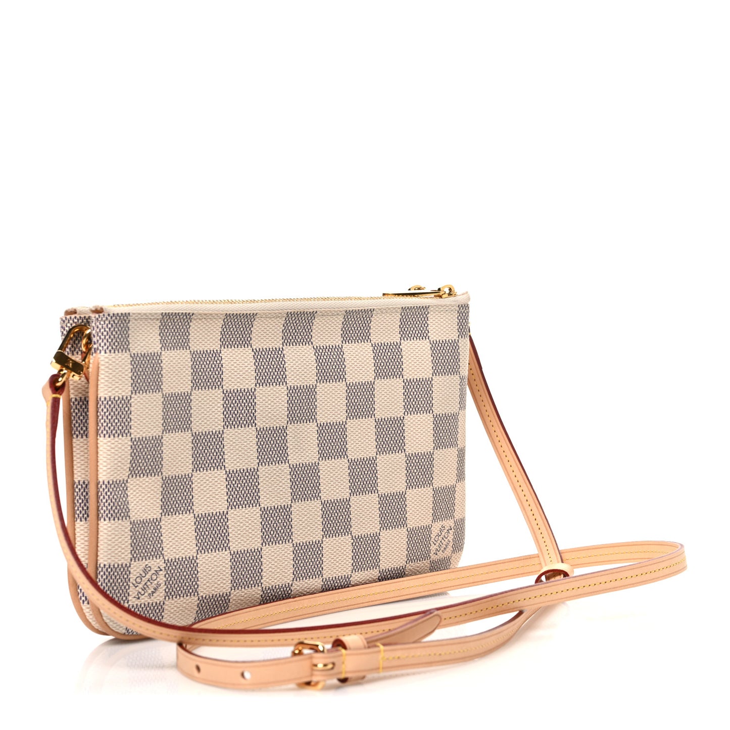 Damier Azur Double Zip Pochette