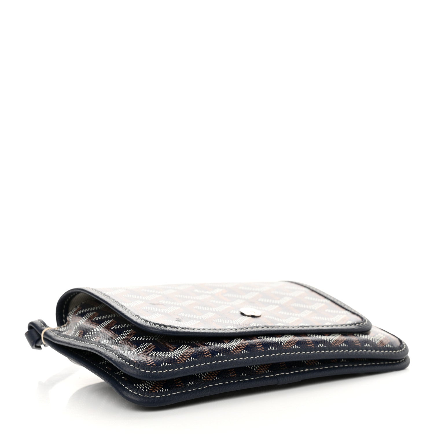Goyard Goyardine Plumet Wallet Clutch Navy 4 of 11