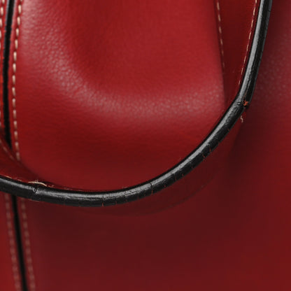 Celine Smooth Calfskin Small Tri-Fold Bag Red 10 of 14