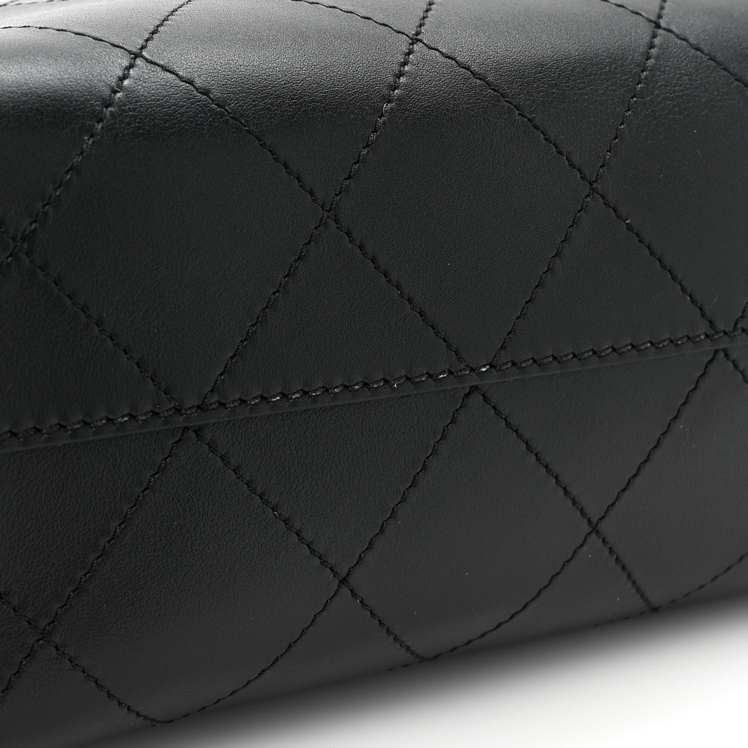 Chanel Calfskin Stitched Large Shopping Tote Black 10 of 11