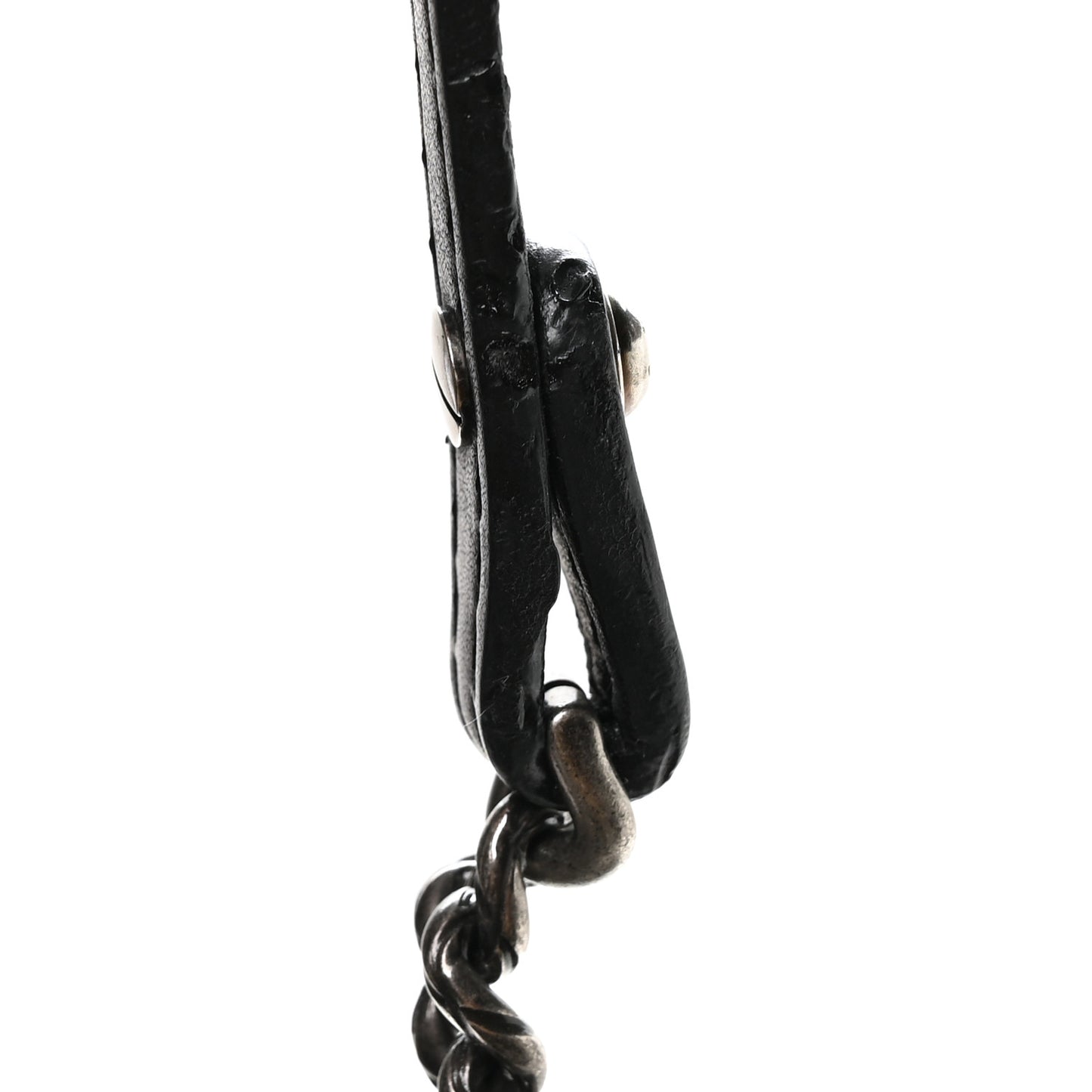 Calfskin Stitched Medium CC Sellier Flap Black