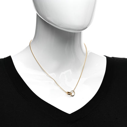 Cartier 18K Yellow Gold Interlocking LOVE Necklace 2 of 5