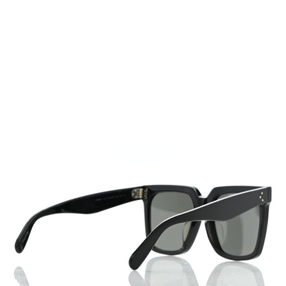 Celine Acetate Polarized Oversized Sunglasses CL4055FN Black 4 of 9