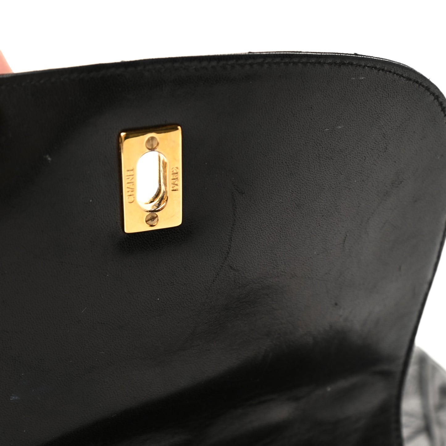 Lambskin Quilted Backpack Black