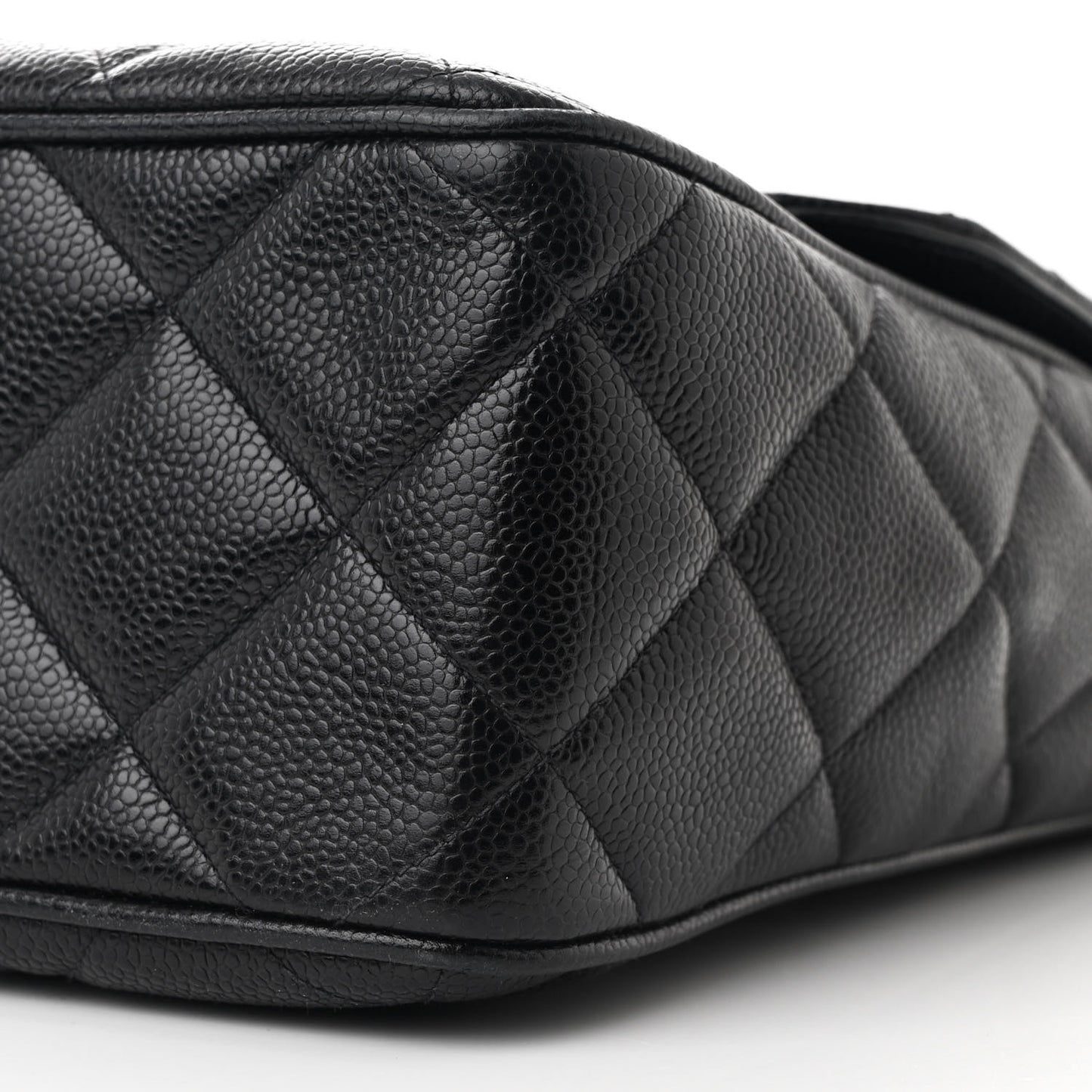 Caviar Quilted XL Single Flap Black
