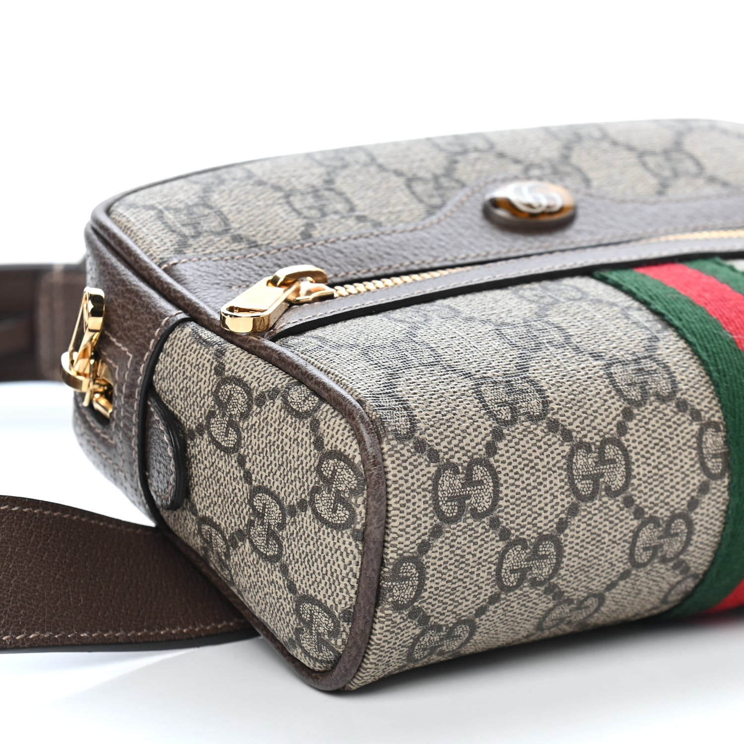 Gucci GG Supreme Monogram Small Ophidia Belt Bag 95 38 Dark Brown 8 of 9