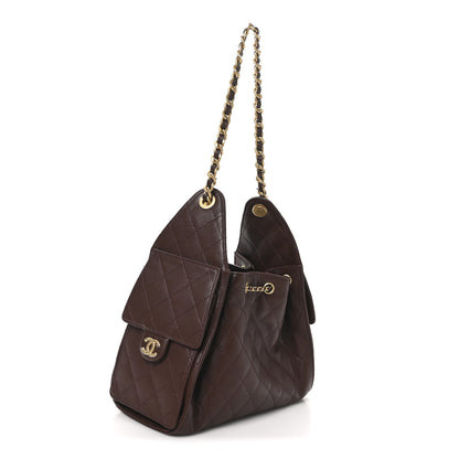 Chanel Caviar Quilted Small Chanel 25 Handbag Dark Brown 3 of 11