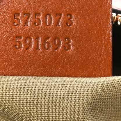 Gucci Vintage Canvas Web Shoulder Bag Sand Cuir 7 of 12