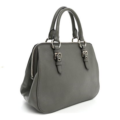 Miu Miu Goatskin Madras Bauletto Pomice 3 of 13