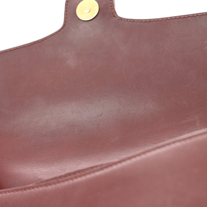 Gucci Vitello Palmellato Lux Small Arli Flap Shoulder Bag Vintage Bordeaux 14 of 14