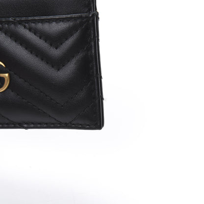 Gucci Calfskin Matelasse GG Marmont Card Holder Black 7 of 8