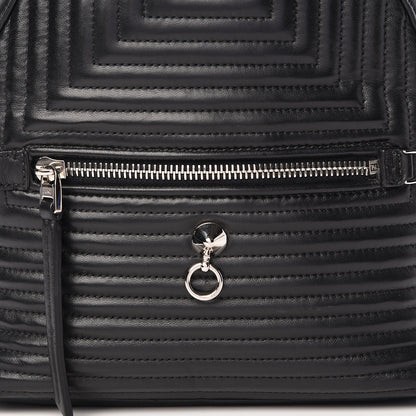 Fendi Shiny Nappa Trapuntata Mini Backpack Black 13 of 13