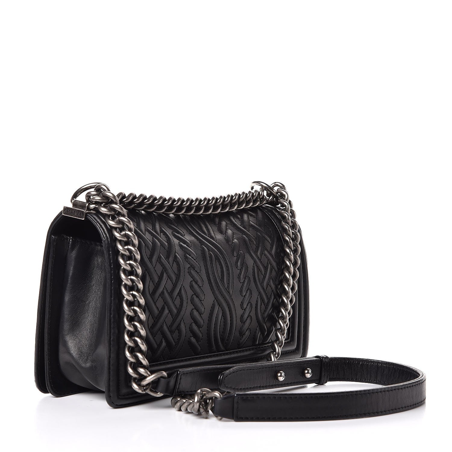 Chanel Lambskin Medium Celtic Boy Flap Black 3 of 6