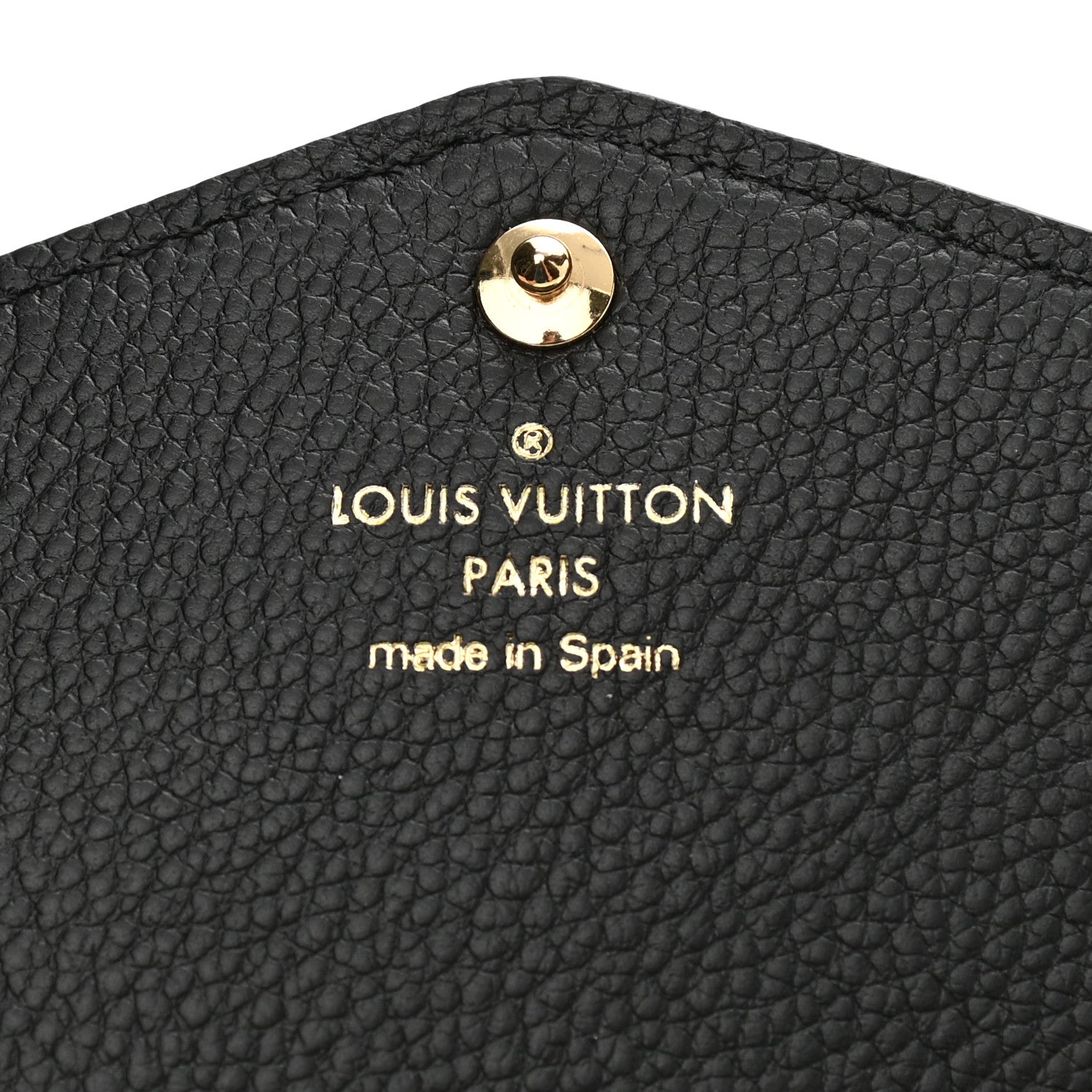 Louis Vuitton Monogram Empreinte Giant Sarah Wallet Black Beige 6 of 8