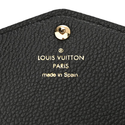 Louis Vuitton Monogram Empreinte Giant Sarah Wallet Black Beige 6 of 8