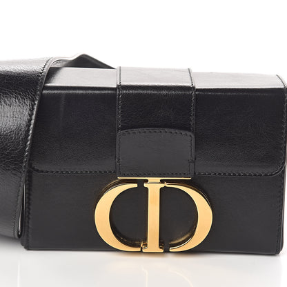 Christian Dior Crackled Lambskin 30 Montaigne Box Bag Black 9 of 9