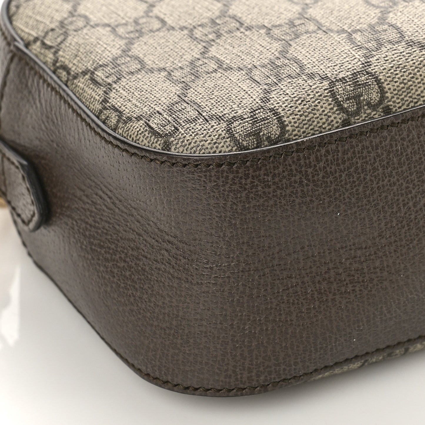 GG Supreme Monogram Web Neo Vintage Shoulder Bag Beige New Acero Crop