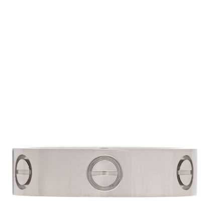 Cartier 18K White Gold 5.5mm LOVE Ring 60 9.25 2 of 4