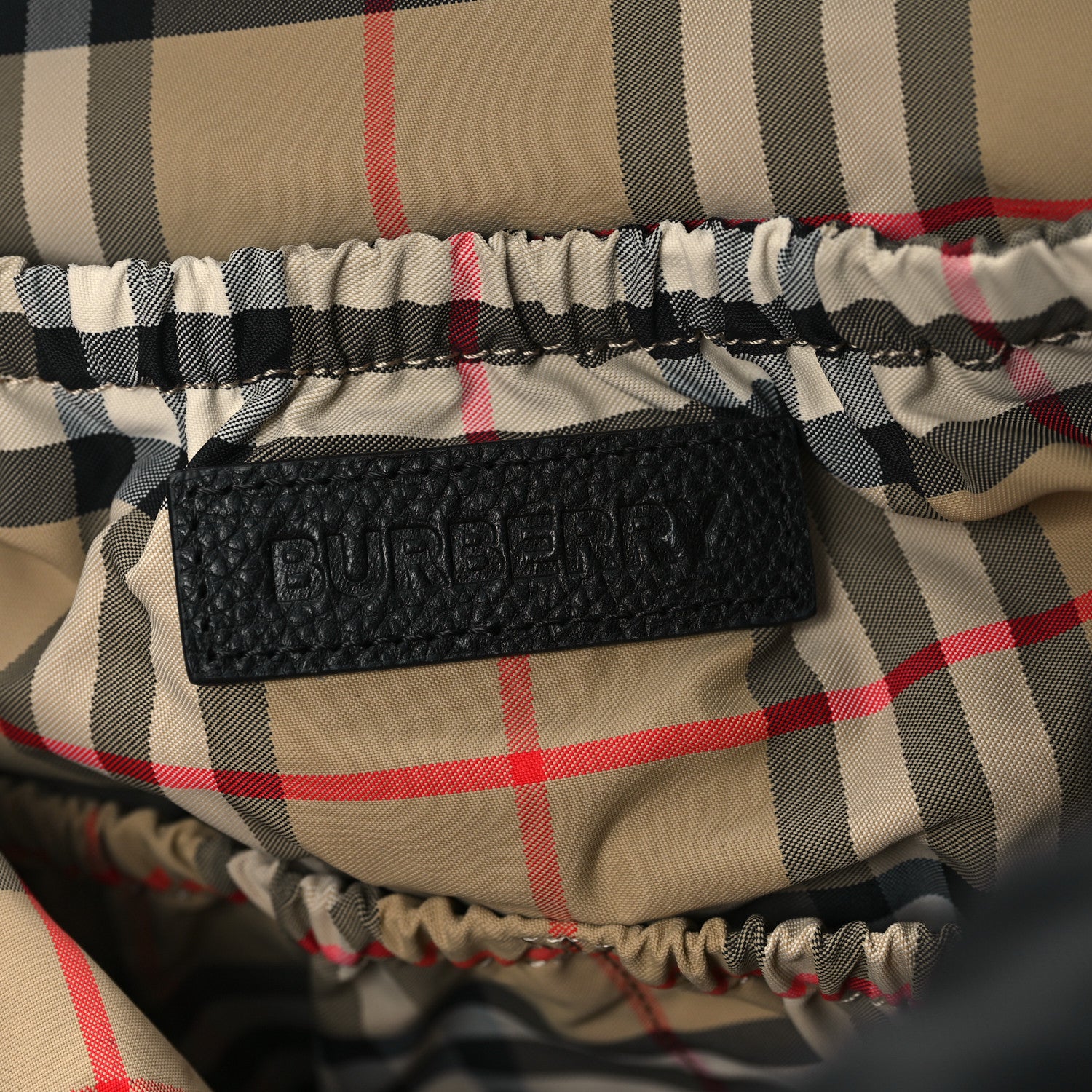 Burberry Nylon Grained Calfskin Watson Diaper Bag Black 7 of 13