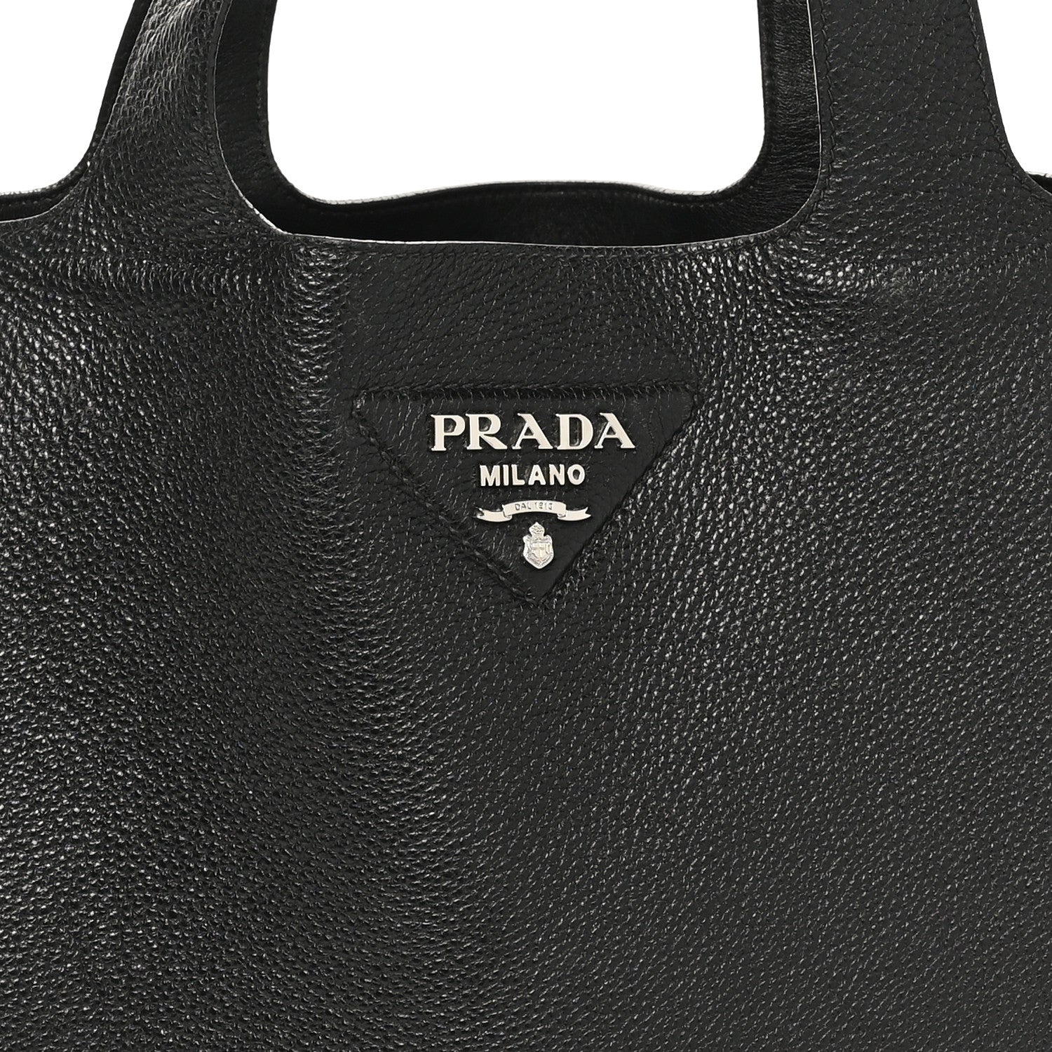 Prada Vitello Daino Soft Large Dynamique Tote Black 1792039