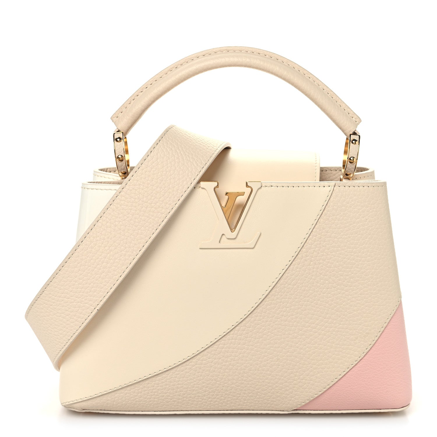 Louis Vuitton Taurillon Gelato Capucines BB Tonal Vanilla Beige 1 of 12