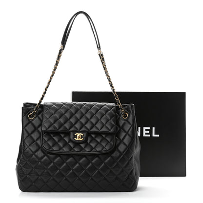 Chanel Caviar Quilted Flap Tote Black 11 of 11