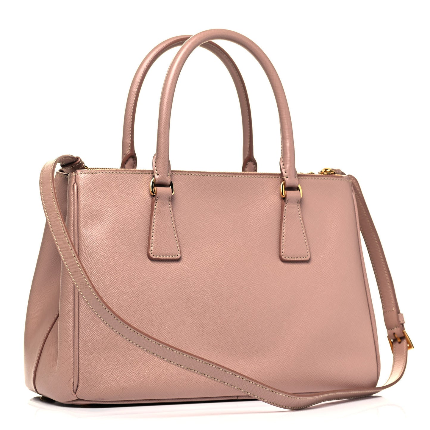 Saffiano Small Galleria Double Zip Tote Cammeo