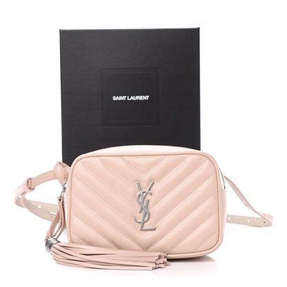 Saint Laurent Calfskin Matelasse Monogram Lou Belt Bag Rose Poudre 11 of 11