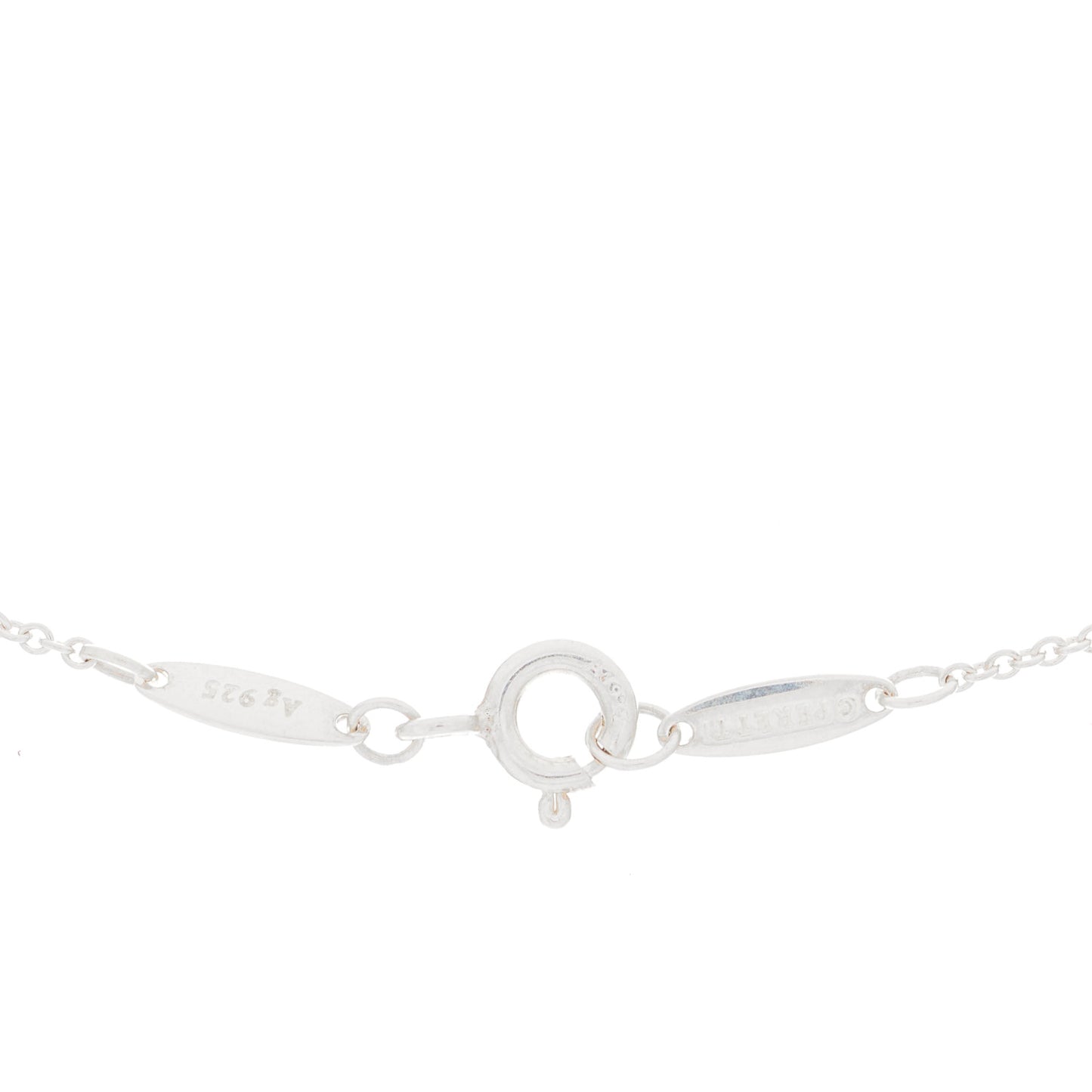 Sterling Silver 9mm Elsa Peretti Bean Pendant Necklace