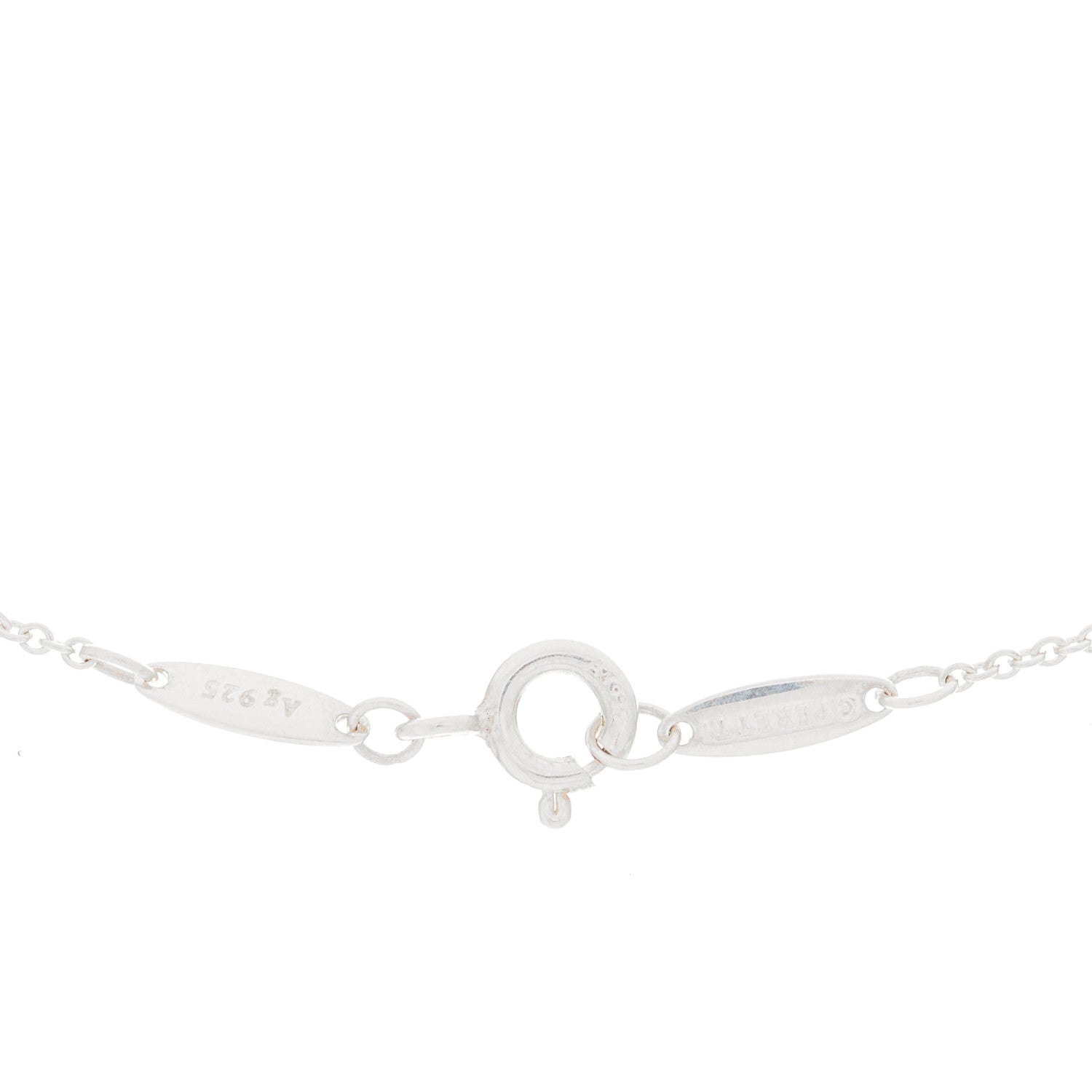 Tiffany Sterling Silver 9mm Elsa Peretti Bean Pendant Necklace 4 of 4