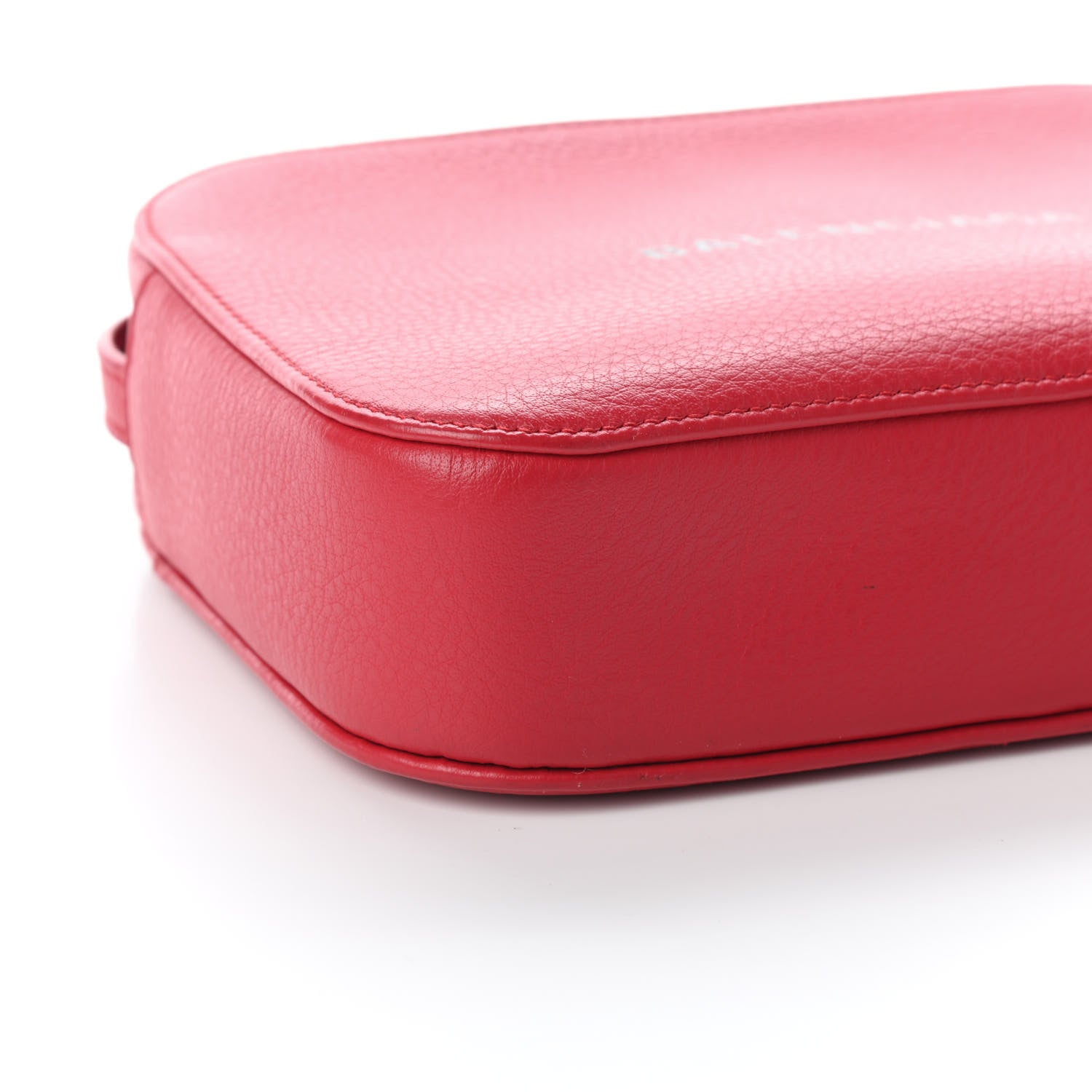 Balenciaga Calfskin Logo S Everyday Camera Bag Rouge Lantern Black 7 of 9