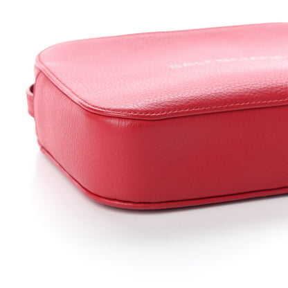 Balenciaga Calfskin Logo S Everyday Camera Bag Rouge Lantern Black 7 of 9