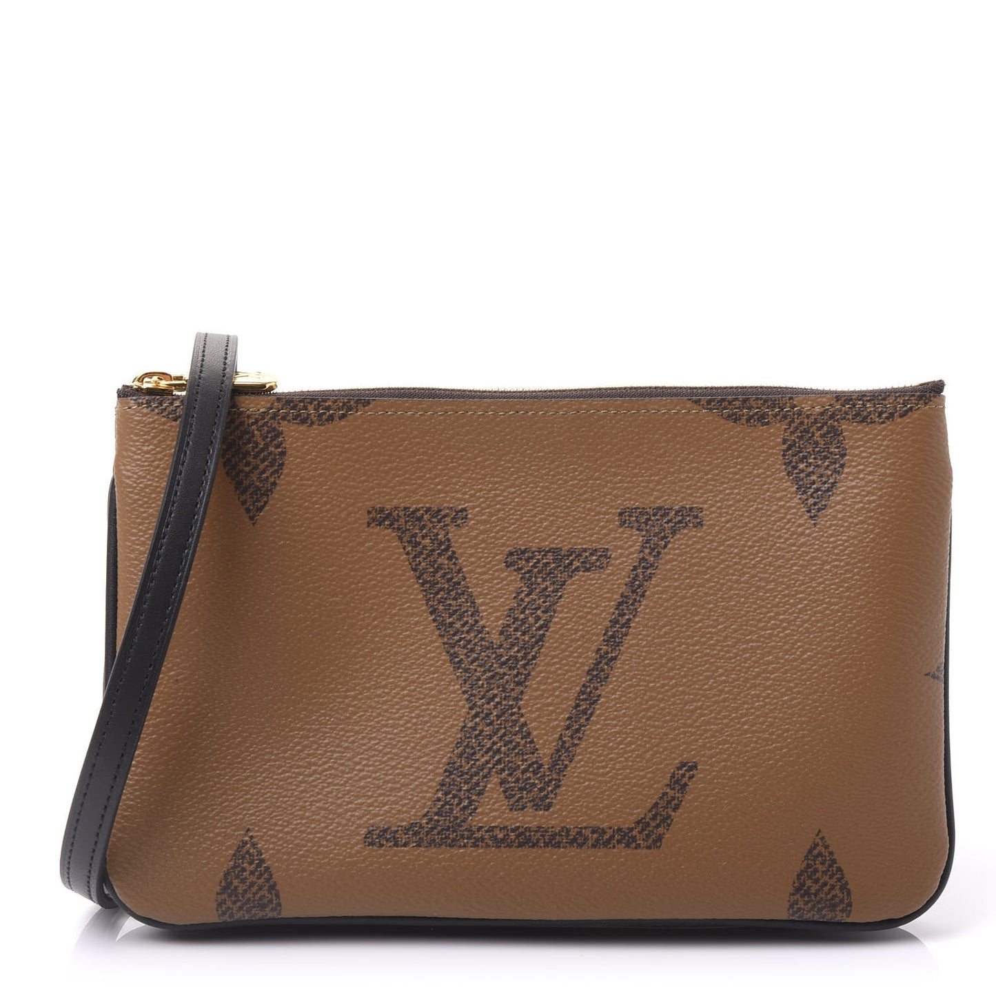 Reverse Monogram Giant Double Zip Pochette