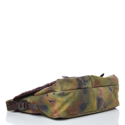 Chanel Washed Toile Large Graffiti On The Pavements Messenger Khaki Multicolor 4 of 10