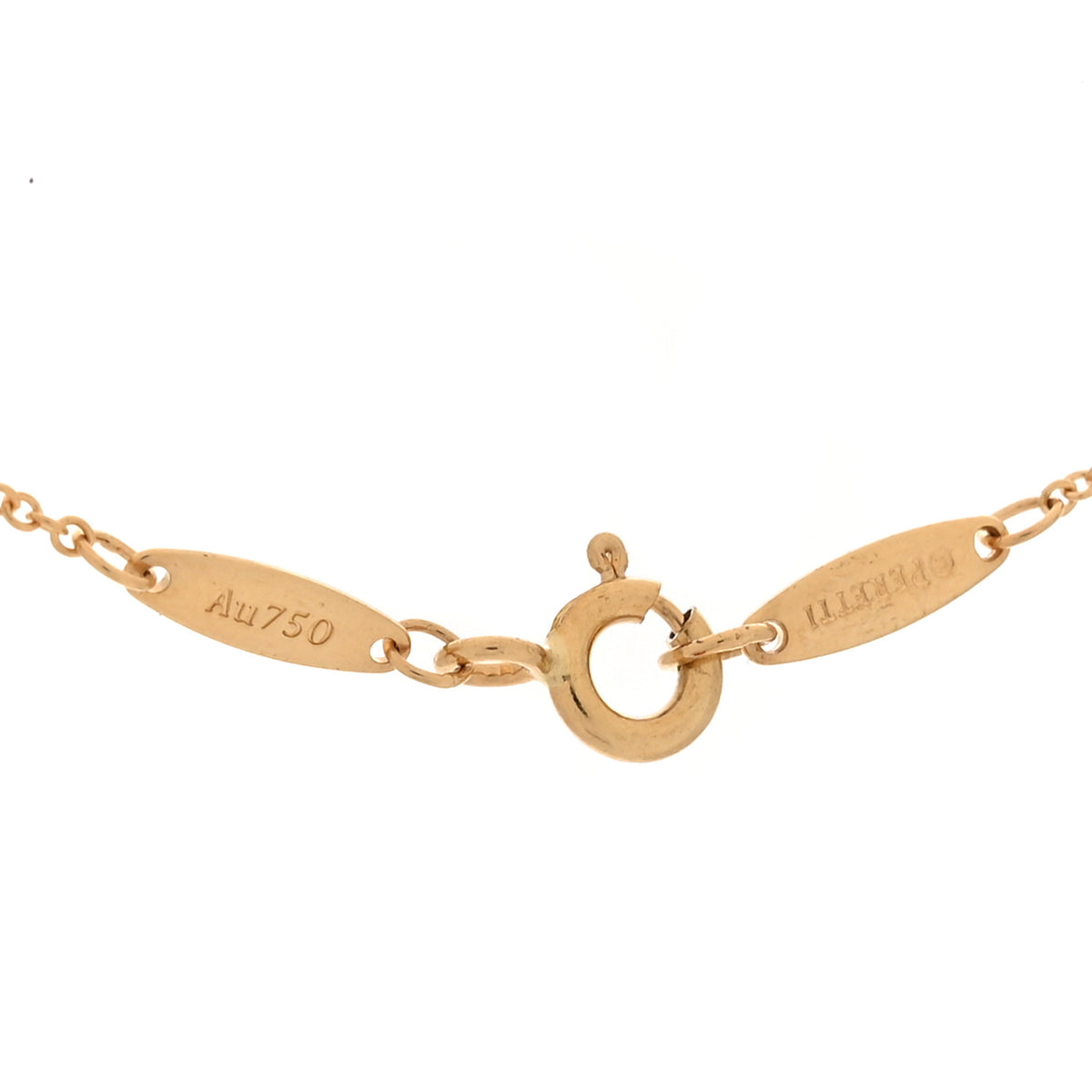 Tiffany 18K Yellow Gold Diamond . 42ct Elsa Peretti Diamonds by the Yard Pendant Necklace 4 of 7