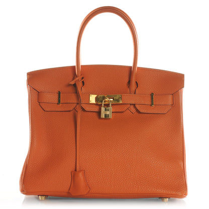 Hermes Togo Birkin 30 Orange 1 of 10