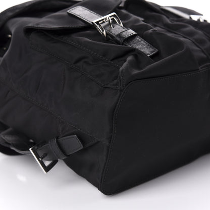 Prada Tessuto Nylon Saffiano Small Backpack Black 5 of 9