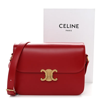 Celine Shiny Calfskin Large Triomphe Red 13 of 13