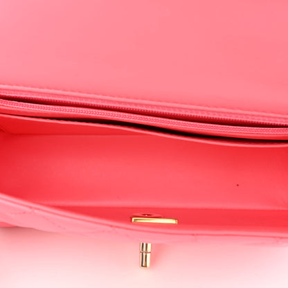 Chanel Lambskin Quilted Mini Rectangular Flap Pink 5 of 14