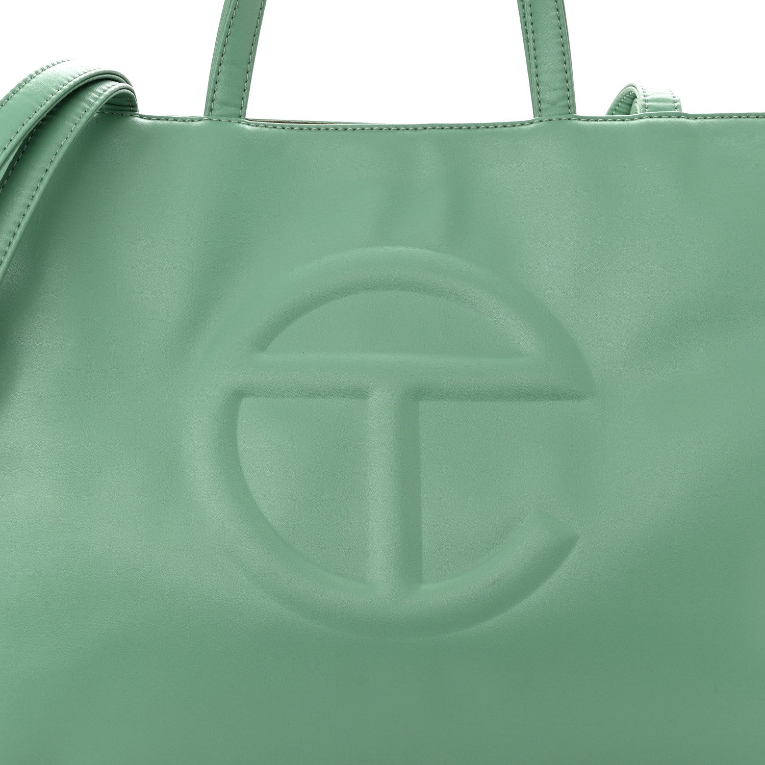 Telfar Vegan Leather Medium Shopping Bag Sage 8 of 10