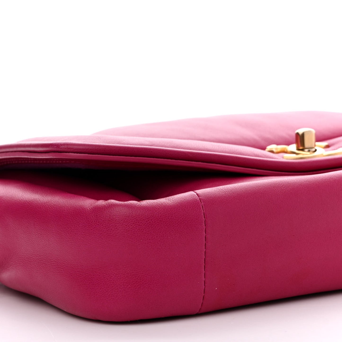 Lambskin Medium Simply Flap Pink