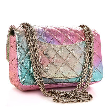 Chanel Metallic Goatskin Quilted Mini 2.55 Reissue Flap Multicolor 3 of 11